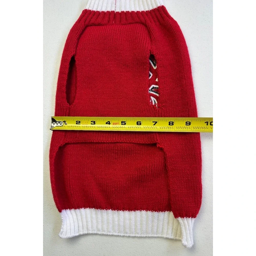 Top Paw Dog Sweater M Red Reindeer Christmas Knit Pullover Holiday Winter Pet